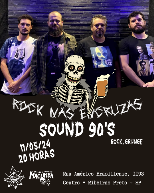 Rock nas encruzas com sound 90's.