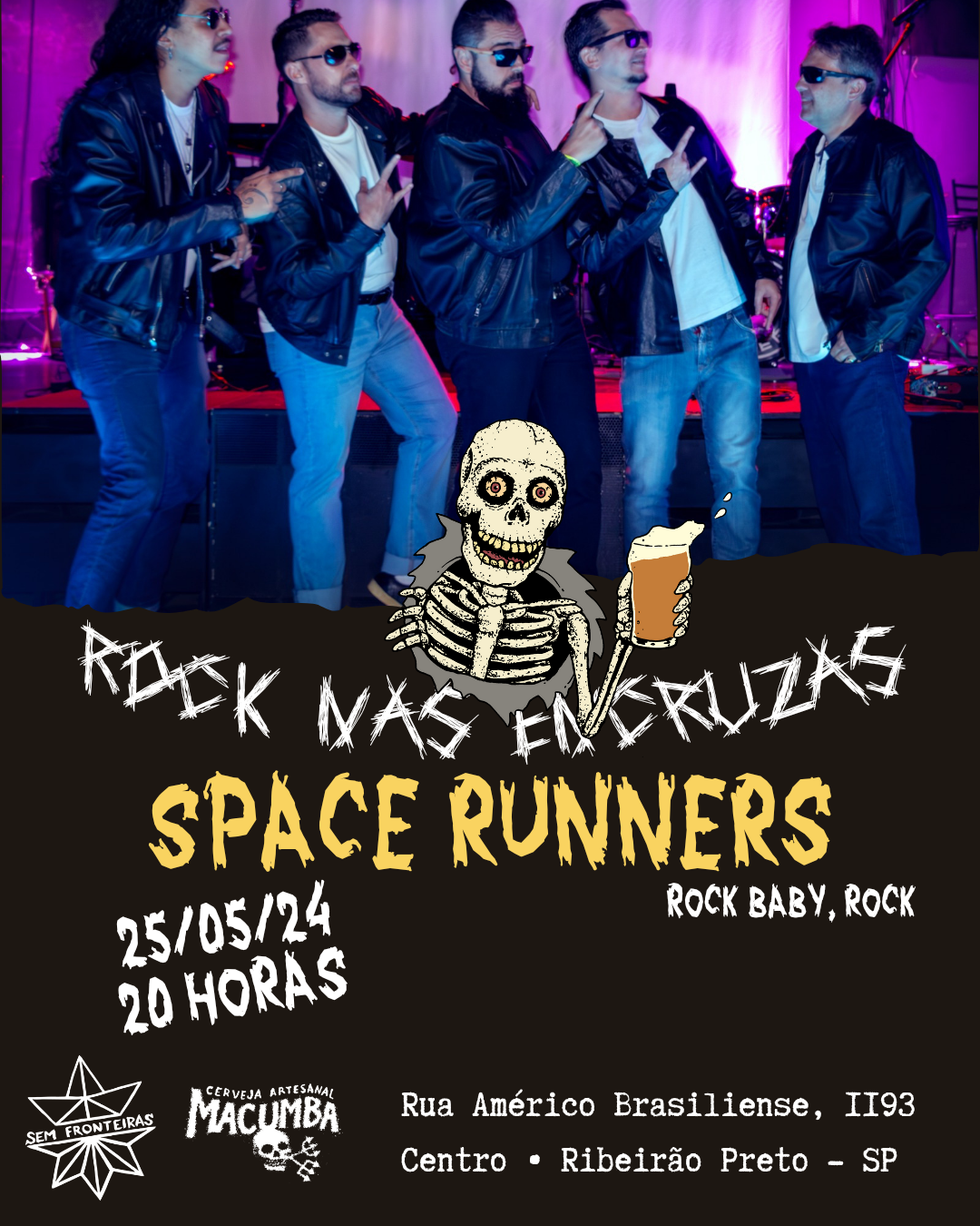 Rock nas encruzas com Space Runners.