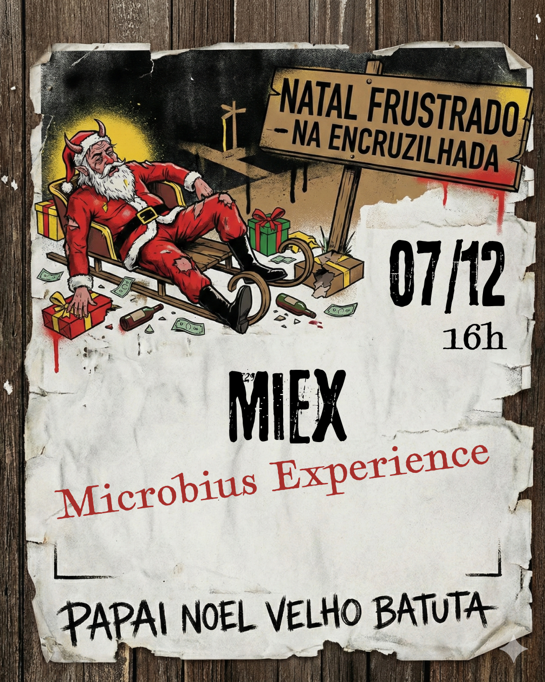MIEX abrindo o Natal Frustrado nas Encruzas