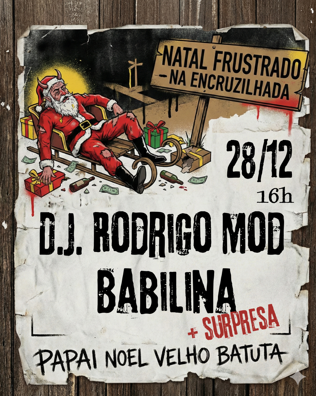 Babilina e DJ Rodrigo Mod no Natal frustrado nas encruzas